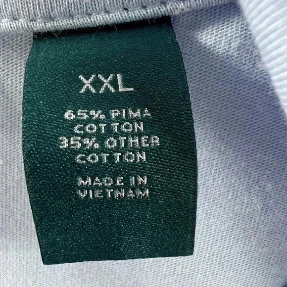 Perry Ellis Mens Short Sleeve Polo Shirt XXL Blue Arrow Print Pima Cotton New - Picture 8 of 11